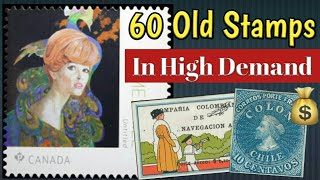 World Valuable Stamps In High Demand At Auctions  60 Rare Postage Stamps Discussion [upl. by Chak430]