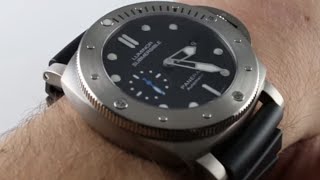 Panerai Luminor Submersible PAM1305 Luxury Watch Review [upl. by Hallvard]