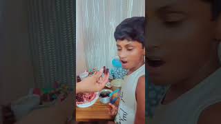 Papam na cake ki bali ayyaru😂😂anshitha dadlittleprincess [upl. by Nauqram184]