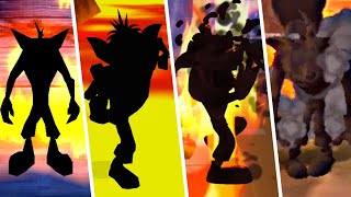 Burned Crash Bandicoot Animation In Crash Bandicoot Games 1996  2020 [upl. by Cosma]