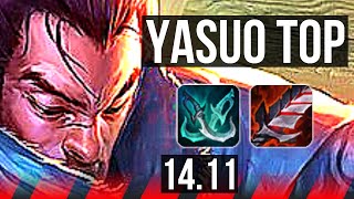 YASUO vs SKARNER TOP  7 solo kills 2300 games  EUW Grandmaster  1411 [upl. by Cliffes370]