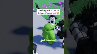 Trolling As Kermit In Roblox Voice Chat💥😭 roblox [upl. by Htide998]