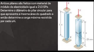 Flambagem  Exercicio 04 [upl. by Rennold]