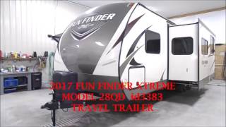 2017 FUN FINDER XTREME BY CRUISER RV MODEL 28QD 3383 TRAVEL TRAILER [upl. by Cooley]