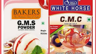 GMS Powder and CMC Powder  Why do we use GMS and CMC Powders in IceCream [upl. by Aicetal]