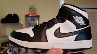 Jordan 1 Mid Panda 100 Nikecom [upl. by Cord]