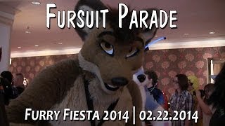 Furry Fiesta Fursuit Parade 2014 [upl. by Enaffit]