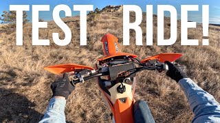 Testing a 2024 KTM 250 xcw [upl. by Fannie]