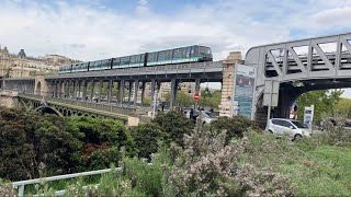 MP89 CC35 ligne 6 au pont de BirHakeim [upl. by Aimit870]