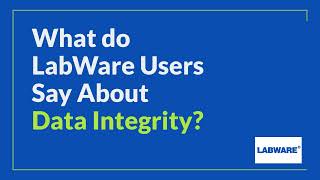 LabWare Data Integrity [upl. by Cornelia]