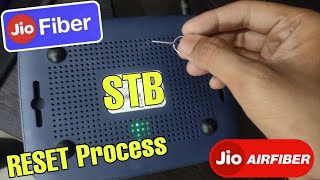 Jio airfiber set top box reset process  How to reset jio airfiber set top box offline method [upl. by Yevad]