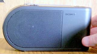 Sony ICF304 AMFM portable radio with medium speaker [upl. by Debby965]