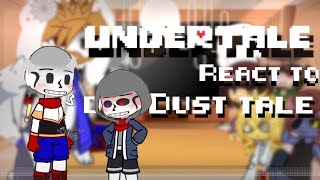 Undertale react to dusttale l Dust sans l Full vid [upl. by Danie]