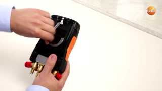 Digital manifold testo 557 Starting the device 14  Be sure Testo [upl. by Cobb]