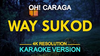 WAY SUKOD  Oh Caraga KARAOKE Version [upl. by Wynnie212]