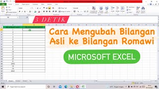 Cara Mengubah Bilangan Asli ke Bilangan Romawi di Excel [upl. by Flowers871]