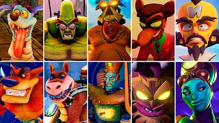 All Boss Fights No Damage PS5 Crash Bandicoot Games 4K 60FPS No Commentary [upl. by Ardnovahs670]