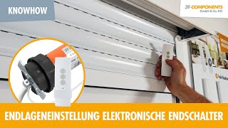 Endlageneinstellung FunkRollladenmotoren 3T45RB 3T35RB mit elektronischen Endschaltern 3TMOTORS [upl. by Ellicul279]