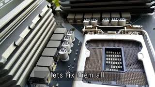 MSI B460M Motherboard  Bent CPU Pin Repair [upl. by Cloutman]