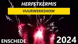 VUURWERKSHOW Enschede Halloween KERMIS 2024 [upl. by Pitarys]