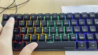 Ajazz STK61 Keyboard unboxing and review [upl. by Niras]