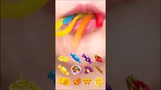 ASMR Eating Emoji Food ChallengeSatisfying Eating Sounds먹방 shorts mukbang eatingsounds food [upl. by Juliano]