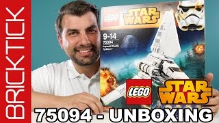 LEGO Star Wars Imperial Shuttle Tydirium  75094 LEGO Star Wars Set Unboxing Lego Star Wars Deutsch [upl. by Enimaj88]