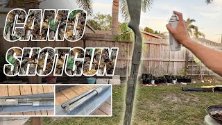 DIY Camo Painting Shotgun  Maverick 88 amp Remington 870 [upl. by Saxena]