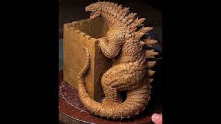 Godzilla clay sculpture godzilla 映画 music tv bgm clayart sculpture artisticcraftsmanship [upl. by Urba184]