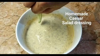 HOW TO MAKE CAESAR SALAD DRESSING without ANCHOVY  HOMEMADE MAYO SALAD DRESSING RECIPE My Version [upl. by Inalan942]