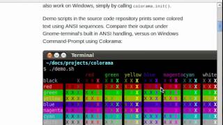 Python colorama Introduction [upl. by Idnem]