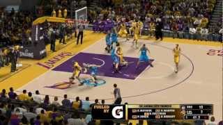 OKC Thunder vs LA Lakers 96105  Staples Center 01272013 HD NBA2K13Forecast [upl. by Hayley]