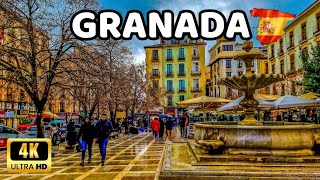 🇪🇦4K GRANADA  The Most Charming City in the Month of Love  February Walking Tour  Spain [upl. by Giulia]