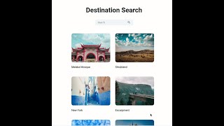 CODING PRACTICE 6  DESTINATION SEARCH  REACT JS  CCBP 4O  CCBP [upl. by Naugan]