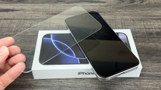 iPhone 16 Pro Max  How To Install Glass Screen Protector [upl. by Agrippina]