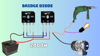 How to turn the BRIDGE DIODE into a powerful 220V INVERTER [upl. by Santiago147]