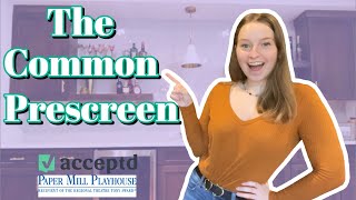 Explaining the Common Prescreen  Musical Theatre [upl. by Eugatnom]