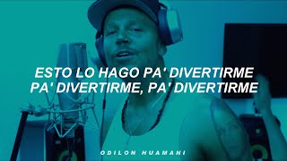 RESIDENTE  BZRP Music Sessions 49 Letra Esto lo hago pa divertirme [upl. by Quintie]