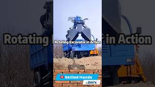 Rotating Excavator in Action Power and Precision Combined Jimskilledhands [upl. by Buskirk920]