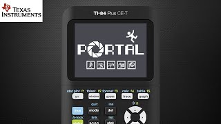 Portal on a Calculator Texas Instruments TI84 Plus CET Handheld Gameplay [upl. by Slinkman691]