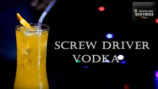 Screwdriver Cocktail  How to Make Vodka Cocktail with Orange Juice  The Screwdriver Drink [upl. by Rehnberg]