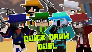 ANIMASI YOUTUBER SEKOLAH S2 CHALLENGE QUICK DRAW DUEL MINECRAFT [upl. by Collayer]