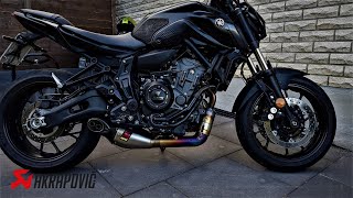 How to Yamaha MT07 2021 Akrapovic Exhaust Install [upl. by Corene]