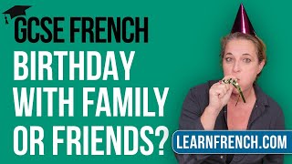 GCSE French Speaking Birthday with friends or family [upl. by Nire]