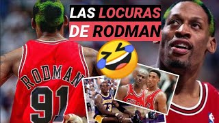 🤣LOS MOMENTOS MÁS LOCOS de Dennis RODMAN🔥Golpes peleas bailes  The Last Dance Michael Jordan [upl. by Lrac]