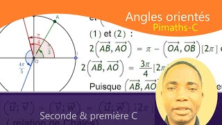 Angles orientés propriétés élémentaires [upl. by Hanny]