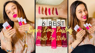 6 Super Long Lasting Matte Lipsticks  Ronisha Makeovers [upl. by Monagan]