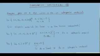 Espacios vectoriales 8 subespacios vectoriales 4 [upl. by Scharf]