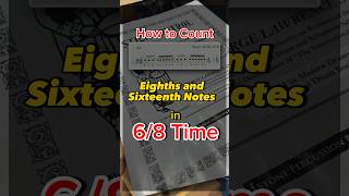 Counting eighth amp sixteenth notes in 68 time signature from the classic Stick Control book shorts [upl. by Tamanaha]