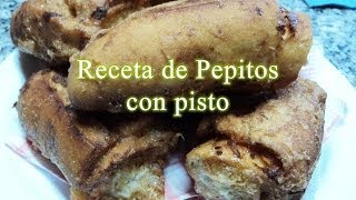 Cómo hacer Panecillos fritos rellenos de pisto [upl. by Buatti]